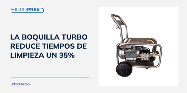 La boquilla turbo reduce tiempos de limpieza un 35%